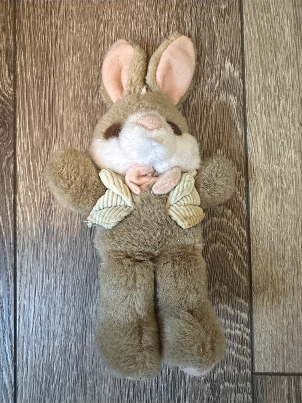 Applause Plush Bunny Stuffed Animal with Pink Ears Peter Cottontail 10” Vintage
